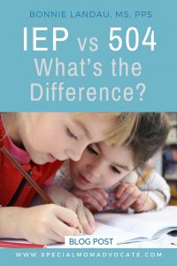 IEP vs 504 What is the difference?