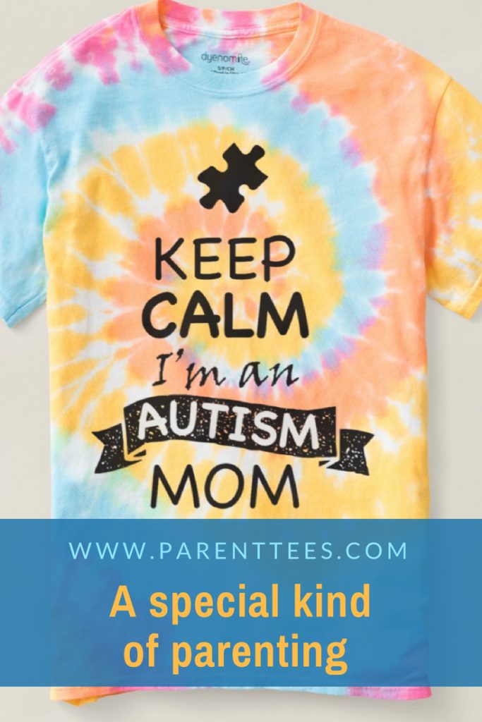 Keep Calm I'm an Autism Mom tie-dye t-shirt