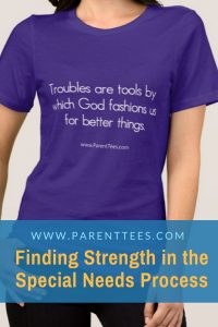 Troubles are Tools by which God fashions us. T-shirt