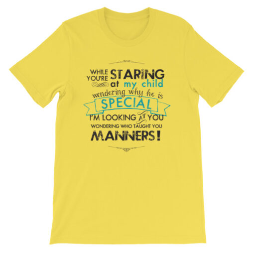 While You're Staring at My Child Unisex T-Shirt - Image 6