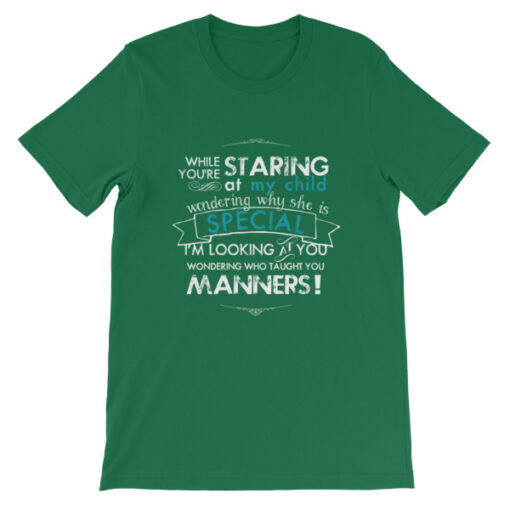 While You're Staring at My Child (daughter) Unisex T-Shirt - Image 6