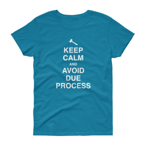 Keep Calm and Avoid Due Process Women's T-Shirt - Image 7