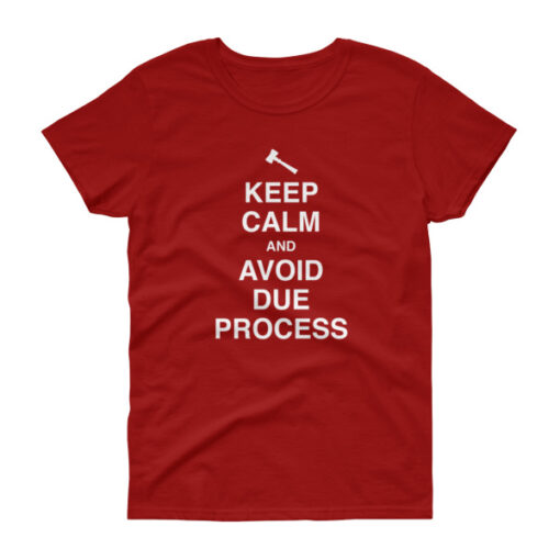 Keep Calm and Avoid Due Process Women's T-Shirt - Image 9