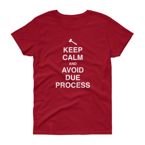 Keep Calm and Avoid Due Process Women's T-Shirt - Image 8