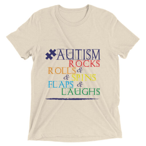 Autism Rocks & Rolls Mom T-shirt