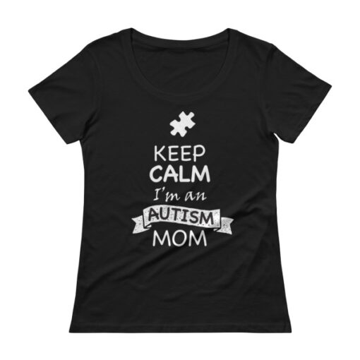 Keep Calm I'm an Autism Mom T-shirt - Image 2