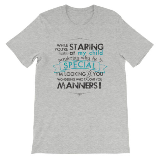 While You're Staring at My Child Unisex T-Shirt - Image 3