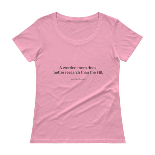 A Worried Mom Scoop Neck T-shirt