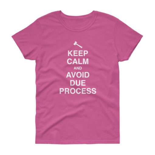 Keep Calm and Avoid Due Process Women's T-Shirt