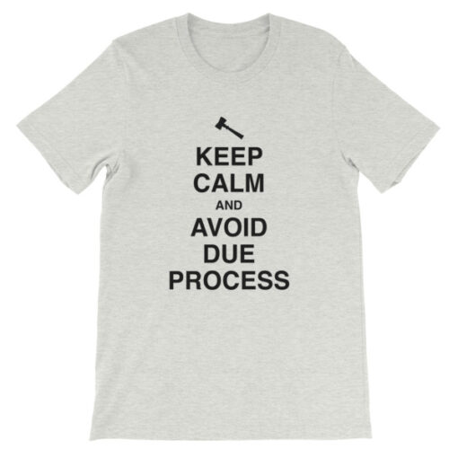 Keep Calm and Avoid Due Process Unisex T-Shirt