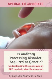 What causes auditory processing disorder?