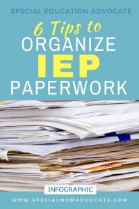 6 Tips to Organize IEP Paperwork