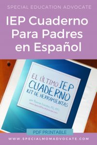 IEP Cuaderno Para Padres en Español