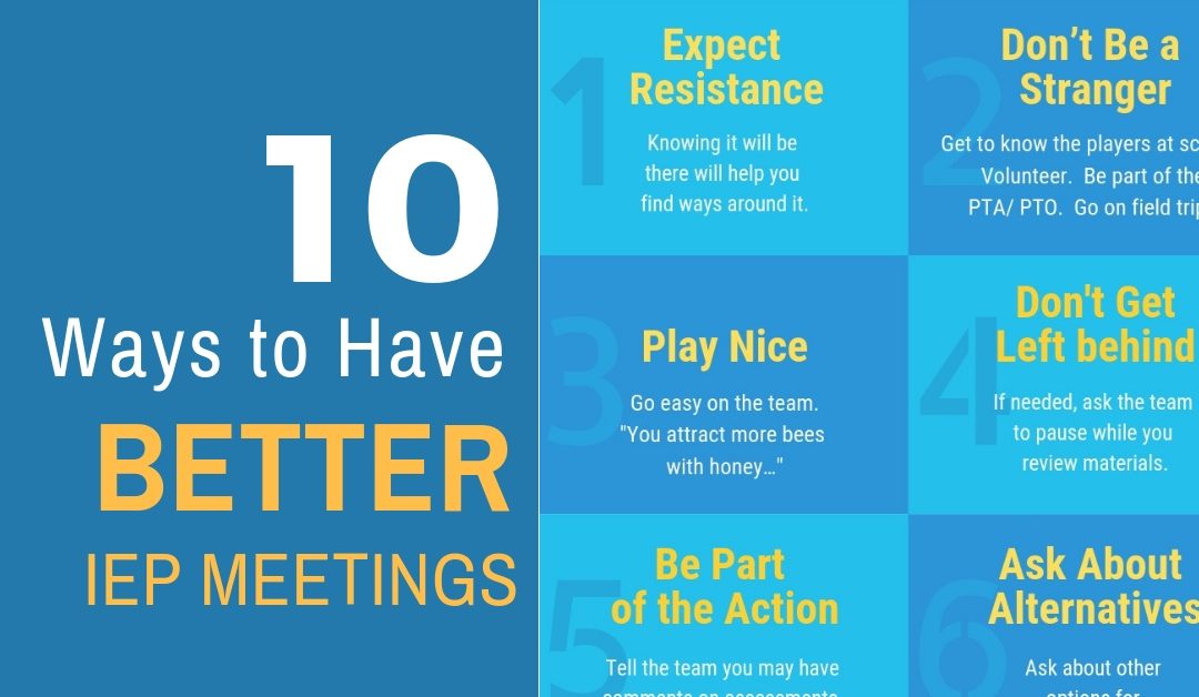 10 Ways to Have Better IEP Meetings