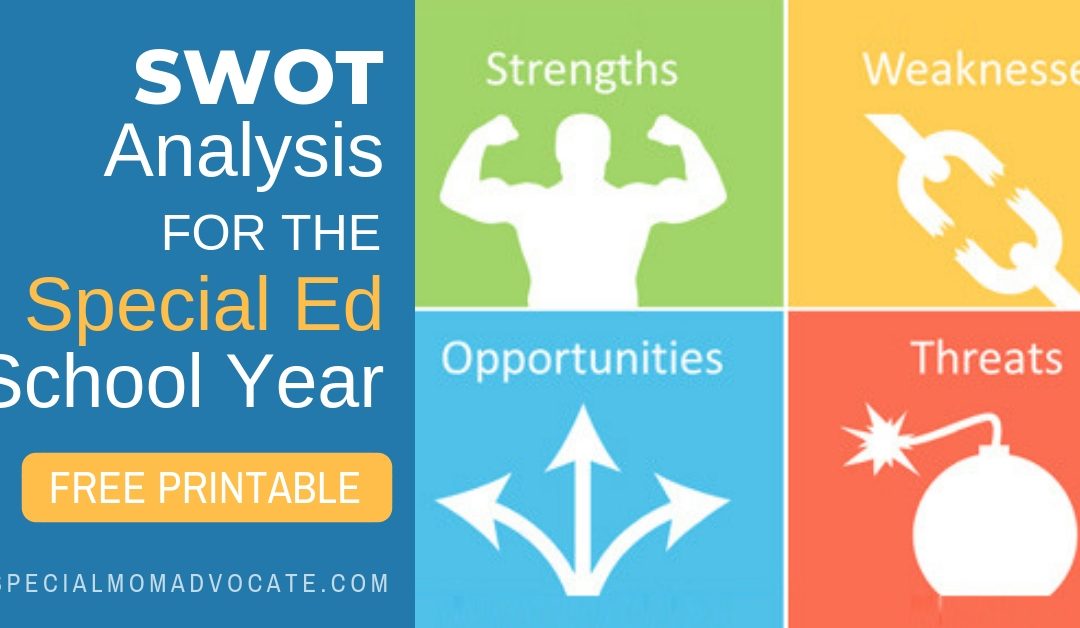 SWOT Analysis for the Special Ed School Year